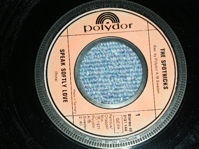 画像: SPOTNICKS, The - AMAPOLA (Ex++/MINT-)   / 1971 WEST-GERMANY GERMAN  ORIGINAL Used 7" Single  with PICTURE SLEEVE 