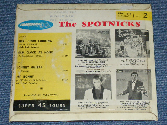 画像: SPOTNICKS, The - HEY GOOD LOOKING (EP) ( Ex+,Ex/Ex+ ) / 1960's FRANCE FRENCH  ORIGINAL Used 7" EP  with PICTURE SLEEVE 