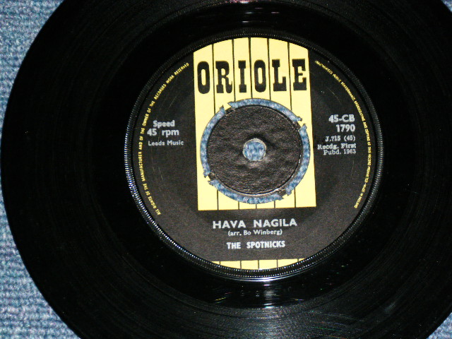 画像1: SPOTNICKS, The -  HAVA NAGILA : HIGH FLYIN' SCOTSMAN　( Ex+++/Ex+++ ) / 1963 UK England  ORIGINAL Used 7" Single
