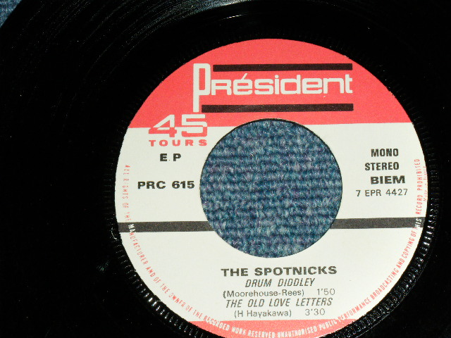 画像: SPOTNICKS, The -  DRUM DIDDLEY  (EP) ( Ex++,Ex/Ex++ ) / 1960's FRANCE FRENCH  ORIGINAL Used 7" EP  with PICTURE SLEEVE 