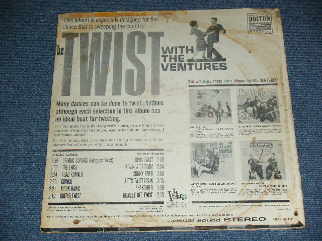 画像: THE VENTURES - TWIST WITH THE VENTURES ( LIGHT BLUE Label : Matrix Number BST-8010-Side 1-1C/ BST-8010-1A-Side 2 :VG/VG+++,B-3:Poor ) / 1962 US ORIGINAL RELEASE VERSION STEREO  Used  LP 