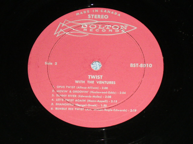 画像: THE VENTURES - TWIST WITH THE VENTURES (MAROON LABEL ) / 1962 CANADA ORIGINAL STEREO  Used  LP 