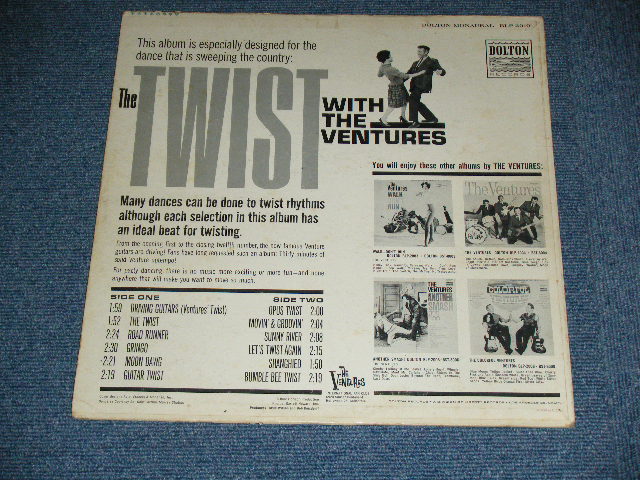 画像: THE VENTURES - TWIST WITH THE VENTURES ( LIGHT BLUE  Label : Matrix Number 1E/1F : VG+++/Ex-) / 1962 US ORIGINAL RELEASE VERSION MONO Used  LP 