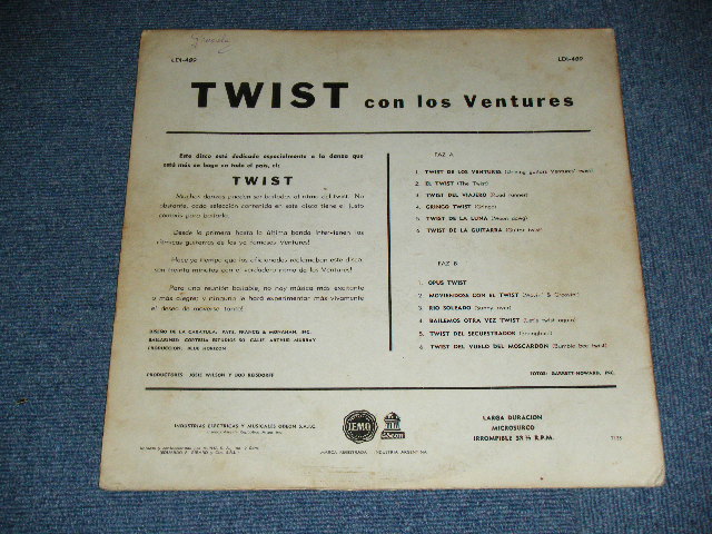 画像: THE VENTURES - TWIST CON LOS VENTURES  / 1962? ARGENTINA ORIGINAL STEREO  Used  LP 