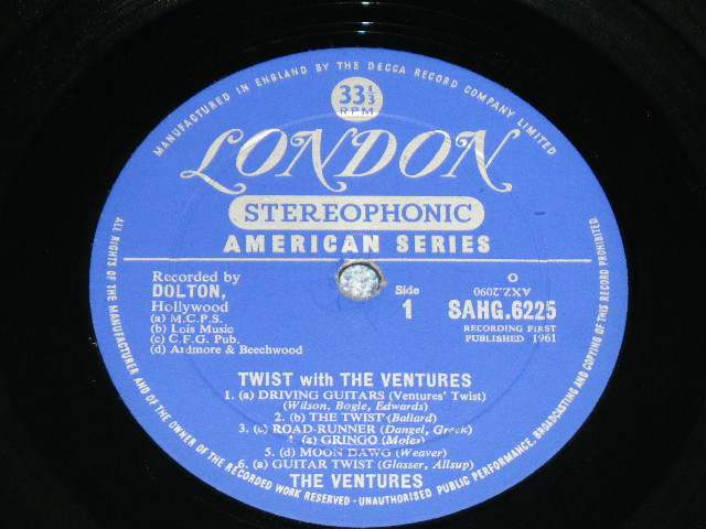 画像: THE VENTURES - TWIST WITH THE VENTURES  / 1962 UK ENGLAND ORIGINAL STEREO  Used  LP 