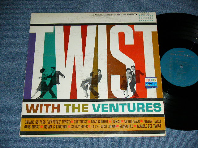 画像1: THE VENTURES - TWIST WITH THE VENTURES ( TURQUOISE  Label : Matrix Number BST-8010-IA-Side 1/ BST-8010-1A-Side 2 : VG++/Ex+ ) / 1962 US ORIGINAL RELEASE VERSION STEREO  Used  LP 