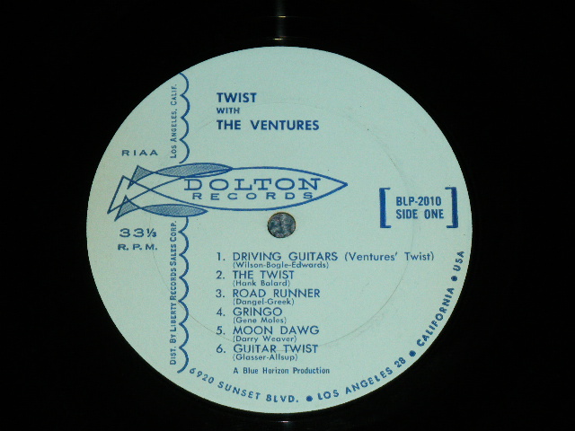 画像: THE VENTURES - TWIST WITH THE VENTURES ( LIGHT BLUE  Label : Matrix Number 1A/1C : VG+++/Ex++) / 1962 US ORIGINAL RELEASE VERSION MONO Used  LP 