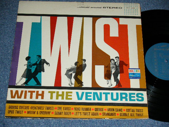 画像1: THE VENTURES - TWIST WITH THE VENTURES ( TURQUOISE  Label : Matrix Number BST-8010 Side 1-1D/ BST-8010 Side 2-1C : VG+++/Ex++ Looks:Ex+ ) / 1962 US ORIGINAL RELEASE VERSION STEREO  Used  LP 