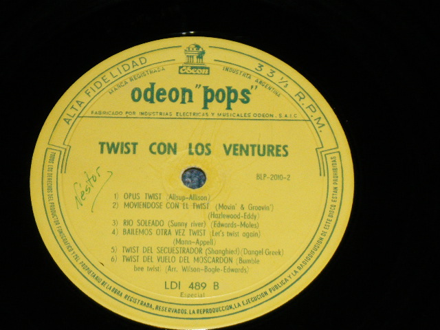 画像: THE VENTURES - TWIST CON LOS VENTURES  / 1962? ARGENTINA ORIGINAL STEREO  Used  LP 