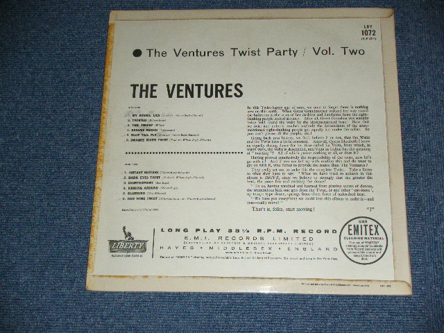 画像: THE VENTURES - TWIST PARTY VOL.2 ( Ex++,Ex+/Ex++ )  / 1962 UK ENGLAND ORIGINAL MONO Used LP 