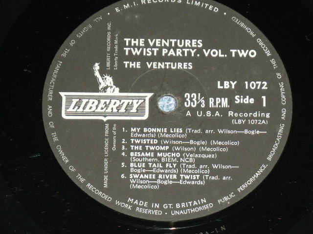 画像: THE VENTURES - TWIST PARTY VOL.2 ( VG++/Ex-)  / 1962 UK ENGLAND ORIGINAL MONO Used LP 