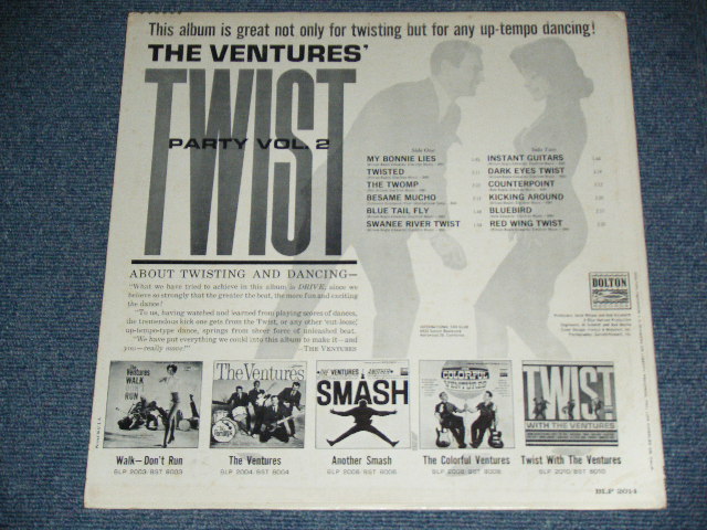 画像: THE VENTURES - TWIST PARTY VOL.2  ( LIGHT BLUE  Label : Matrix Number BLP 2014-1-1C 1- / BLP 2014-2-1C 1- : Ex+++,Ex++/Ex++ ) / 1962 US ORIGINAL RELEASE VERSION MONO Used  LP 