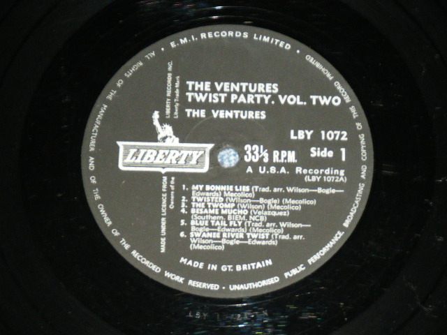 画像: THE VENTURES - TWIST PARTY VOL.2 ( Ex+,Ex-/Ex+ )  / 1962 UK ENGLAND ORIGINAL MONO Used LP 