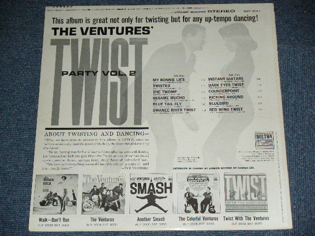 画像: THE VENTURES - TWIST PARTY VOL.2  ( MAROON  Label : Ex+++/Ex++ ) / 1962 CANADA ORIGINAL RELEASE VERSION STEREO  Used  LP 