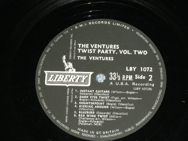 画像: THE VENTURES - TWIST PARTY VOL.2 ( Ex++,Ex+/Ex++ )  / 1962 UK ENGLAND ORIGINAL MONO Used LP 