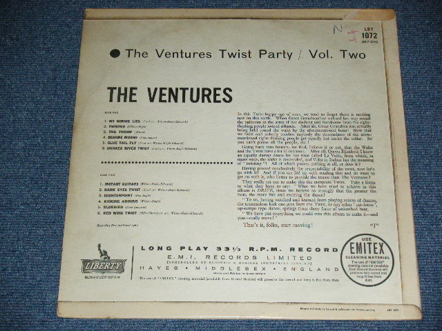 画像: THE VENTURES - TWIST PARTY VOL.2 ( Ex+,Ex-/Ex+ )  / 1962 UK ENGLAND ORIGINAL MONO Used LP 