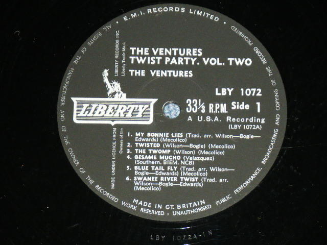 画像: THE VENTURES - TWIST PARTY VOL.2 ( Ex++,Ex+/Ex++ )  / 1962 UK ENGLAND ORIGINAL MONO Used LP 