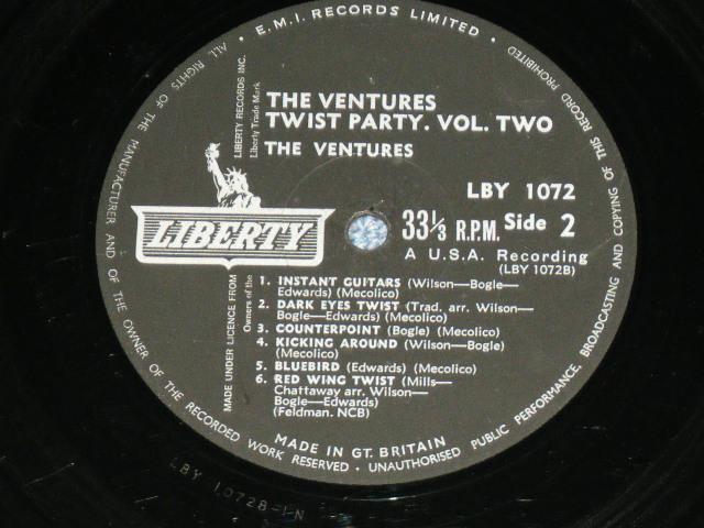 画像: THE VENTURES - TWIST PARTY VOL.2 ( VG++/Ex-)  / 1962 UK ENGLAND ORIGINAL MONO Used LP 