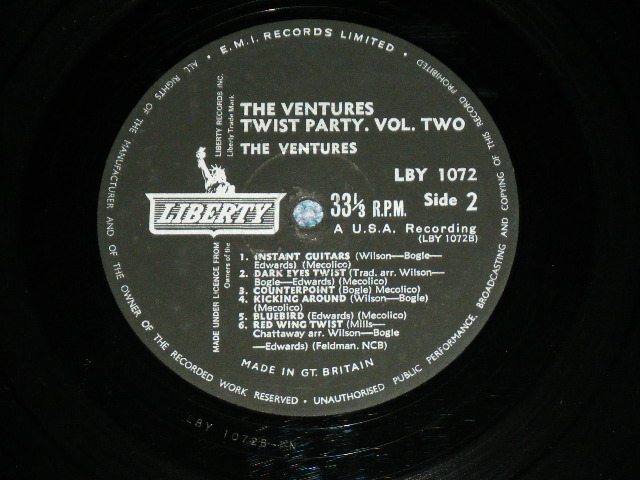 画像: THE VENTURES - TWIST PARTY VOL.2 ( Ex+,Ex-/Ex+ )  / 1962 UK ENGLAND ORIGINAL MONO Used LP 