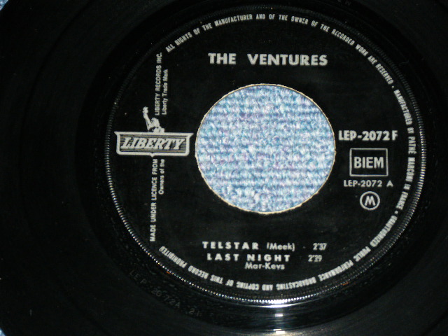 画像: THE VENTURES - TELSTAR  (Ex++,Ex/Ex+)  / 1963  FRANCE FRENCH  Original Used 7" EP With PICTURE SLEEVE 