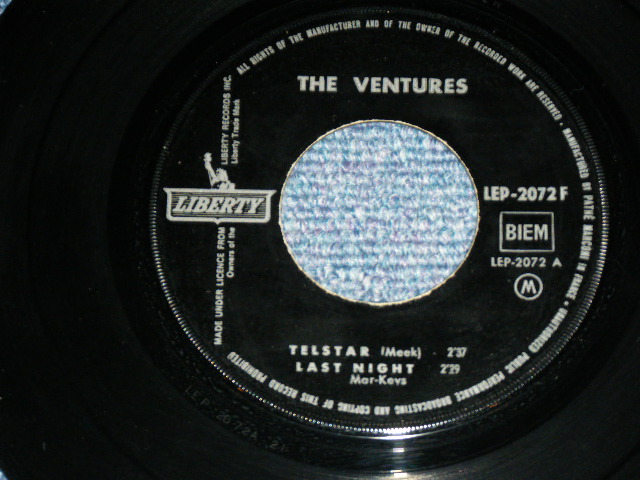 画像: THE VENTURES - TELSTAR  ( Ex++,Ex/Ex+ )  / 1960's  FRANCE FRENCH  Original Used 7" EP With PICTURE SLEEVE 