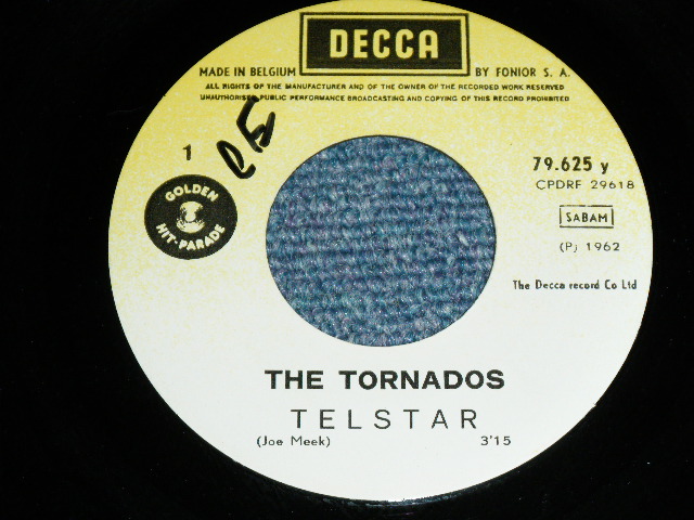 画像: THE TORNADOS - TELSTAR ( Ex/Ex+++   ) /   BELGIUM   Used 7" Single  With PICTURE SLEEVE 