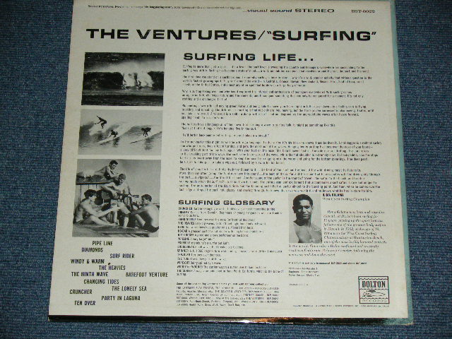 画像: THE VENTURES - SURFING (  '63 Version BLUE with BLACK Print  Label : Matrix Number BST-8022  SIDE 1  1E/  BST-8022  SIDE 2 1D :  Ex++/Ex++ ) / 1963 US ORIGINAL  "BLUE with BLACK Print Label" STEREO Used  LP 