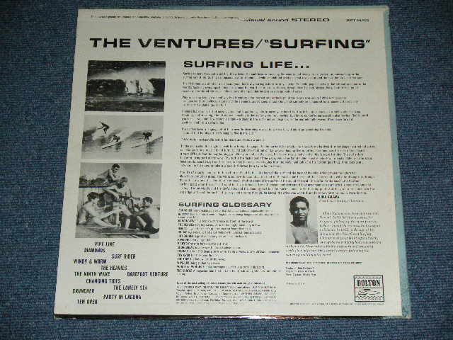 画像: THE VENTURES - SURFING (  '63 Version BLUE with BLACK Print  Label : Matrix Number BST-8022 -1A /  ST-8022  SIDE2 1-C :  Ex+/Ex++ ) / 1963 US ORIGINAL  "BLUE with BLACK Print Label" STEREO Used  LP 