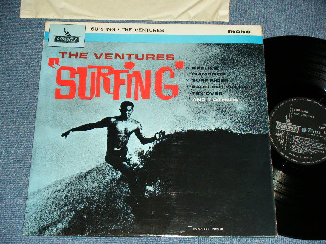 画像1: THE VENTURES - SURFING ( Ex++/Ex+++ )  / Late1960's "SMALL MONO Logo"  UK ENGLAND ORIGINAL MONO Used LP 