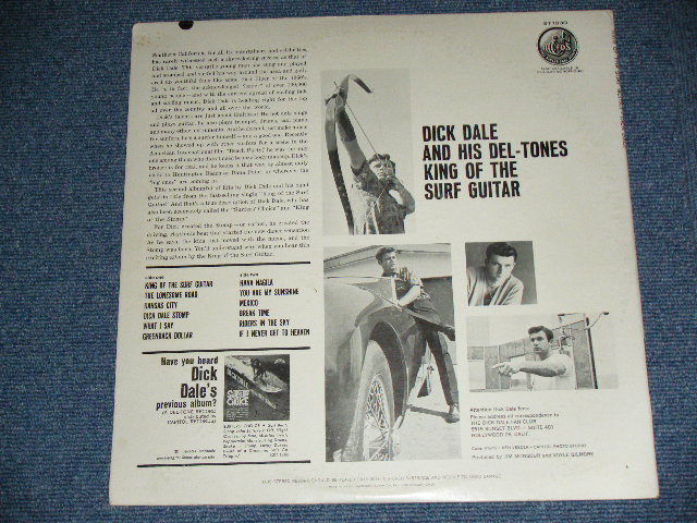 画像: DICK DALE & HIS DEL-TONES - KING OF THE SURF GUITAR ( Ex++/Ex+++ )  / 1963 US AMERICA ORIGINAL STEREO Used LP 