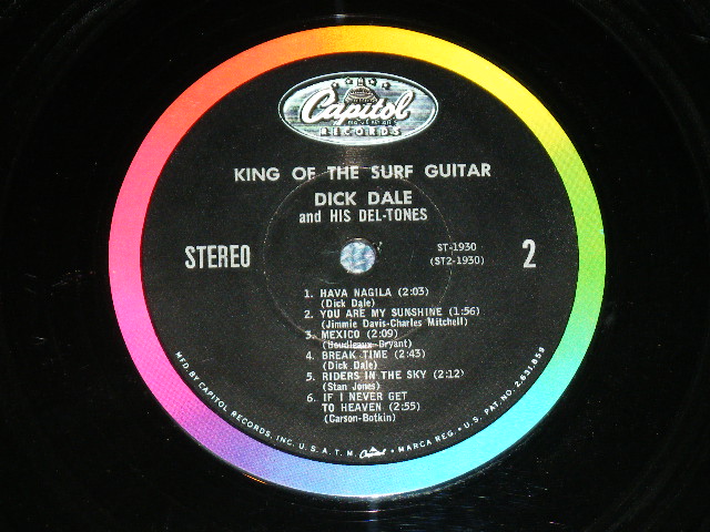 画像: DICK DALE & HIS DEL-TONES - KING OF THE SURF GUITAR ( Ex+/Ex+++ )  / 1963 US AMERICA ORIGINAL STEREO Used LP 