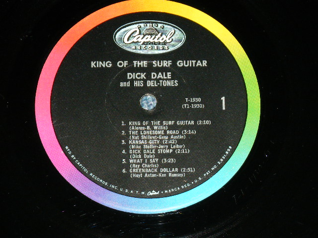 画像: DICK DALE & HIS DEL-TONES - KING OF THE SURF GUITAR ( Ex/Ex++ )  / 1963 US AMERICA ORIGINAL MONO Used LP 