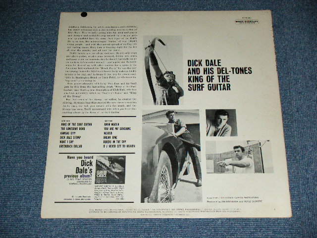 画像: DICK DALE & HIS DEL-TONES - KING OF THE SURF GUITAR ( Ex++/MINT- )  / 1963 US AMERICA ORIGINAL MONO Used LP 