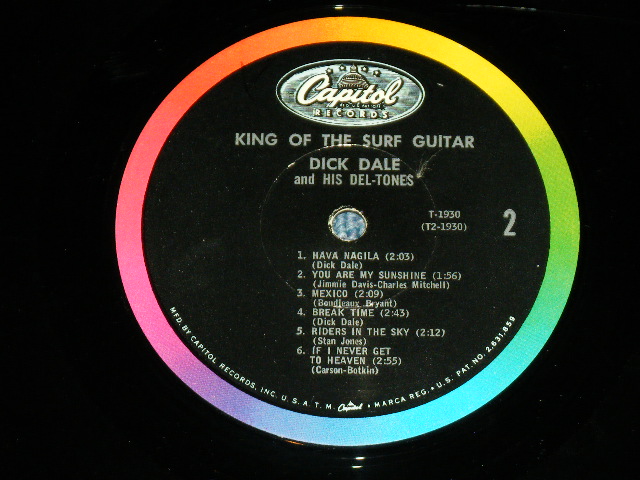 画像: DICK DALE & HIS DEL-TONES - KING OF THE SURF GUITAR ( Ex++/Ex+++ : BB HOLE )  / 1963 US AMERICA ORIGINAL MONO Used LP 