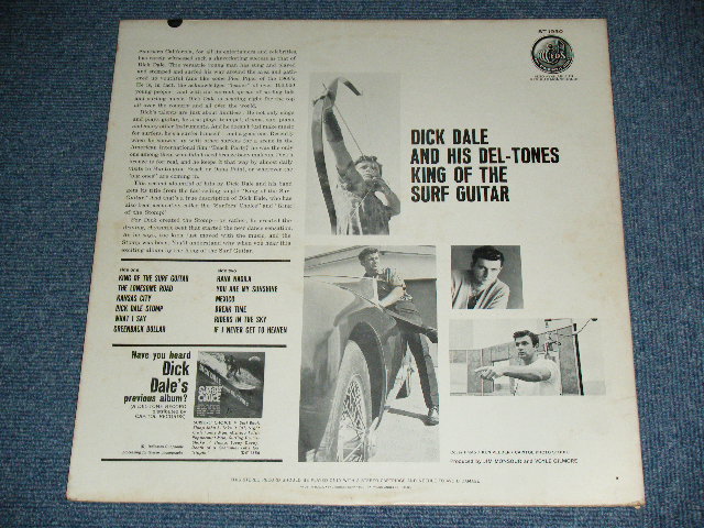 画像: DICK DALE & HIS DEL-TONES - KING OF THE SURF GUITAR ( Ex-/Ex- )  / 1963 US AMERICA ORIGINAL STEREO Used LP 