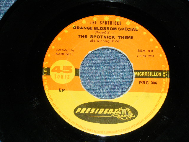 画像: SPOTNICKS, The -  Vol.1  ORANGE BLOOSOM SPECIAL  (EP) (VG+++/VG++ ) / 1960's FRANCE FRENCH  ORIGINAL Used 7" EP  with PICTURE SLEEVE 