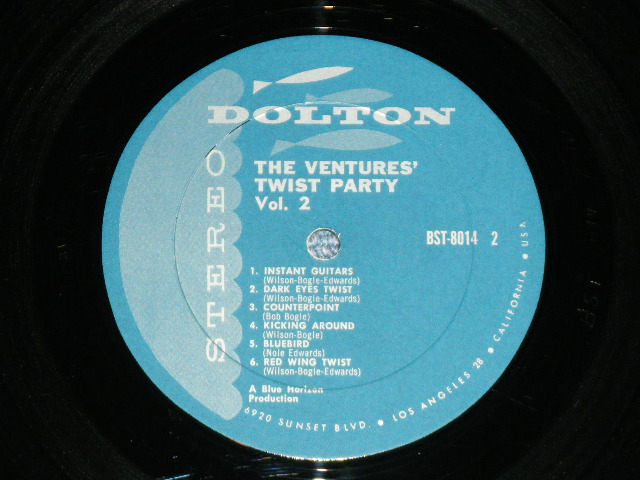 画像: THE VENTURES - DANCE WITH  THE VENTURES ( 1st Press TURCUOICE GREEN Label : Matrix Number  A) BST 8014 SIDE-1 1A / B) BST 8014-2-1D : Ex+,Ex++/Ex++ ) / 1963 US  1st Press VERSION US Used  LP 