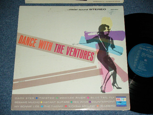 画像1: THE VENTURES - DANCE WITH  THE VENTURES ( 1st Press TURCUOICE GREEN Label : Matrix Number  A) BST 8014 SIDE-1 1A / B) BST 8014-2-1D : Ex+,Ex++/Ex++ ) / 1963 US  1st Press VERSION US Used  LP 