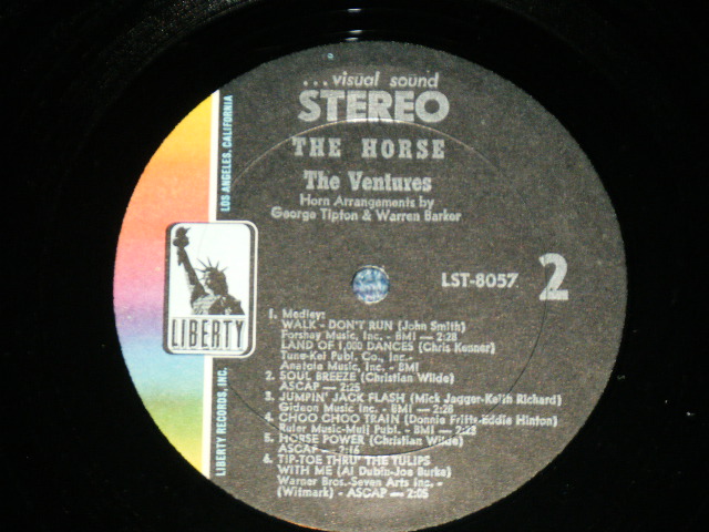 画像: THE VENTURES -  THE HORSE ( Ex+++/Ex+++ ) / 1968 US AMERICA ORIGINAL Used  LP 