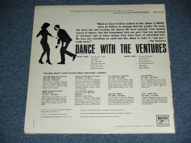 画像: THE VENTURES - DANCE WITH  THE VENTURES ( 1st Press TURCUOICE GREEN Label : Matrix Number  A) BST 8014 SIDE-1 1A / B) BST 8014-2-1D : Ex+,Ex++/Ex++ ) / 1963 US  1st Press VERSION US Used  LP 