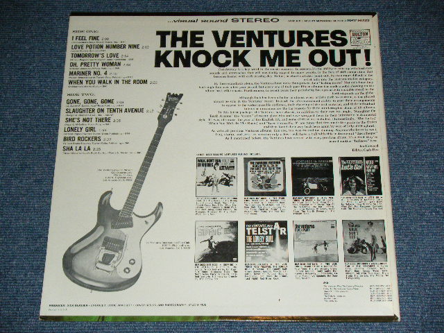 画像: THE VENTURES - KNOCK ME OUT (  US AMERICA ORIGINAL "BLUE with BLACK Print  Label :Without or NONE "TOMORROW'S LOVE" Version :  Matrix Number BST-8033  2 SIDE-1 1A1/  BST-8033 SIDE-2 1A   : Ex+++/MINT- ) / 1965 US ORIGINAL "BLUE with BLACK BLACK Print Label" STEREO Used  LP 