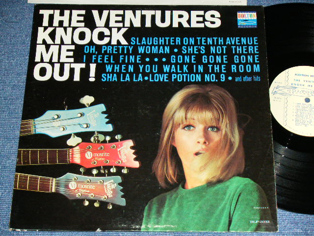 画像1: THE VENTURES - KNOCK ME OUT (  US AMERICA ORIGINAL "PROMO Audition Label :With "TOMORROW'S LOVE" Version :  Matrix Number BLP 2033- 1  /  BLP 2033-2  : Ex+++/MINT- ) / 1965 US ORIGINAL "PROMO Audition Label " MONO Used  LP 