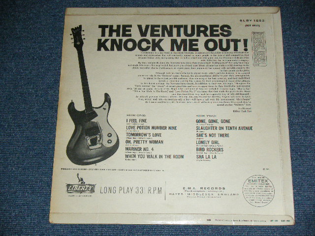 画像: THE VENTURES - KNOCK ME OUT ( Without or NONE  "TOMORROW'S LOVE" Version : Ex++/MINT- ) / 1968? Version UK ENGLAND ORIGINAL Small STEREO credit Used  LP 