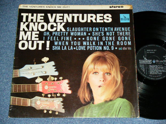 画像1: THE VENTURES - KNOCK ME OUT ( Without or NONE  "TOMORROW'S LOVE" Version : VG+++/POOR) / 1965 UK ENGLAND ORIGINAL Large STEREO credit Used  LP 