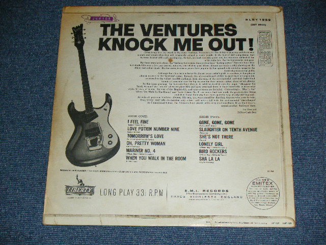 画像: THE VENTURES - KNOCK ME OUT ( Without or NONE  "TOMORROW'S LOVE" Version : VG+++/POOR) / 1965 UK ENGLAND ORIGINAL Large STEREO credit Used  LP 