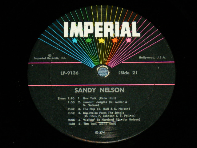 画像: SANDY NELSON -  HE'S A DRUMMER BOY (  BLACK with STARS label :  Ex+++/Ex++) / 1961  US AMERICA  ORIGINAL MONO Used  LP 