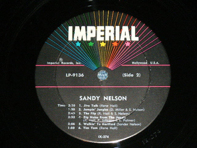 画像: SANDY NELSON -  HE'S A DRUMMER BOY (  BLACK with STARS label :  Ex+++/Ex+++,A-6:Poor )  / 1961  US AMERICA  ORIGINAL MONO Used  LP 