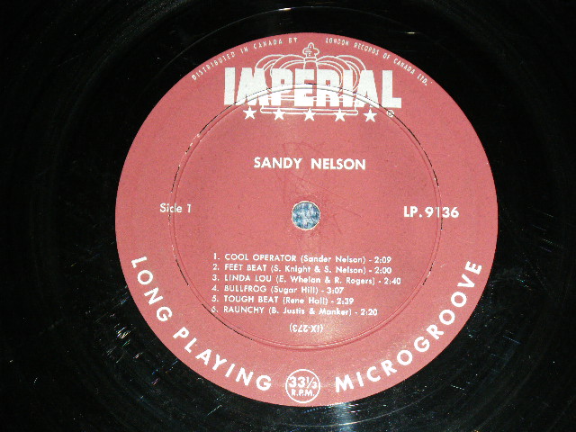 画像: SANDY NELSON -  HE'S A DRUMMER BOY ( MARLOON  label :  Ex++/Ex++) / 1962 CANADA ORIGINAL MONO Used  LP 