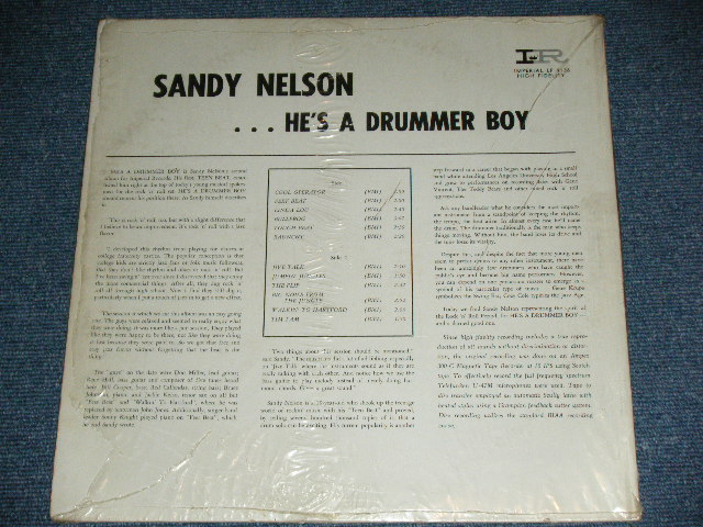 画像: SANDY NELSON -  HE'S A DRUMMER BOY (  BLACK with STARS label :  Ex+++/Ex++) / 1961  US AMERICA  ORIGINAL MONO Used  LP 