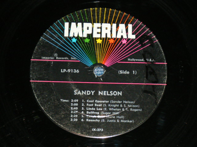 画像: SANDY NELSON -  HE'S A DRUMMER BOY (  BLACK with STARS label :  Ex/VG++) / 1961  US AMERICA  ORIGINAL MONO Used  LP 